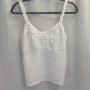 Cut Loose Size XS White Linen Crop Top